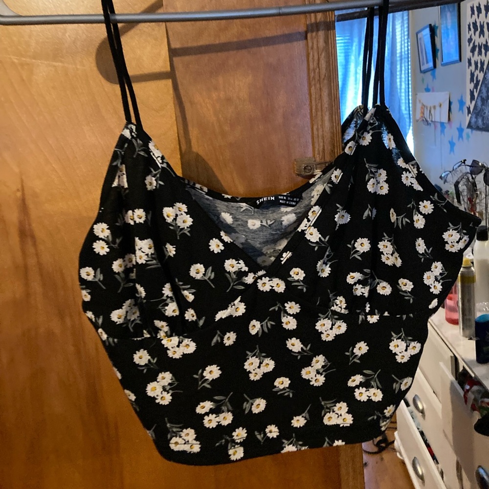 Shein floral tank top